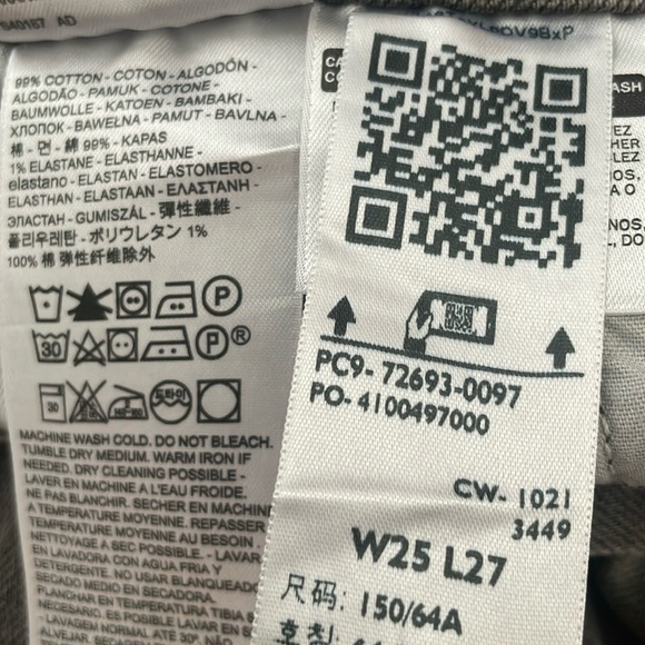 EUC Levi's Ribcage Straight Ankle Jeans 100% cotton Size 25 - Picture 8 of 8